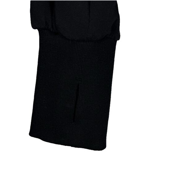 Free People Movement High Jump Full Zip Up Track Jacket Oversized Black Medium - Picture 6 of 13